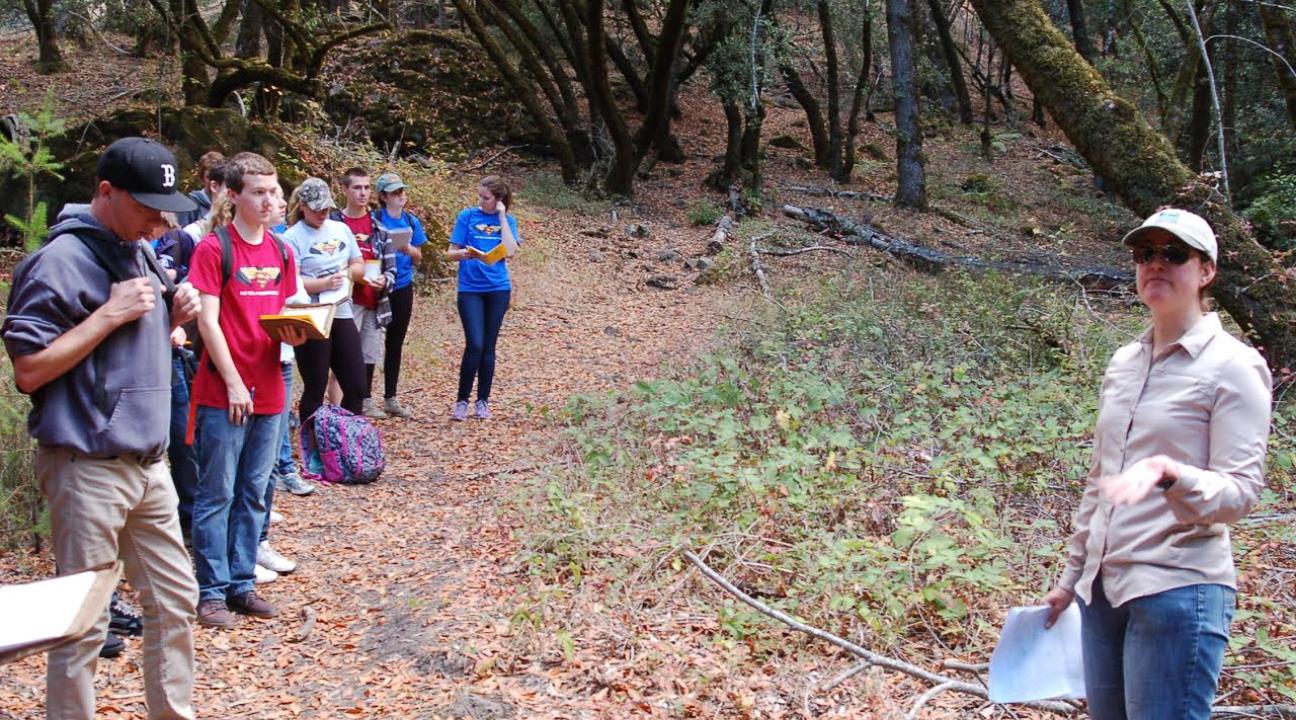 Science 120 students at Fairfield Osborn Preserve.