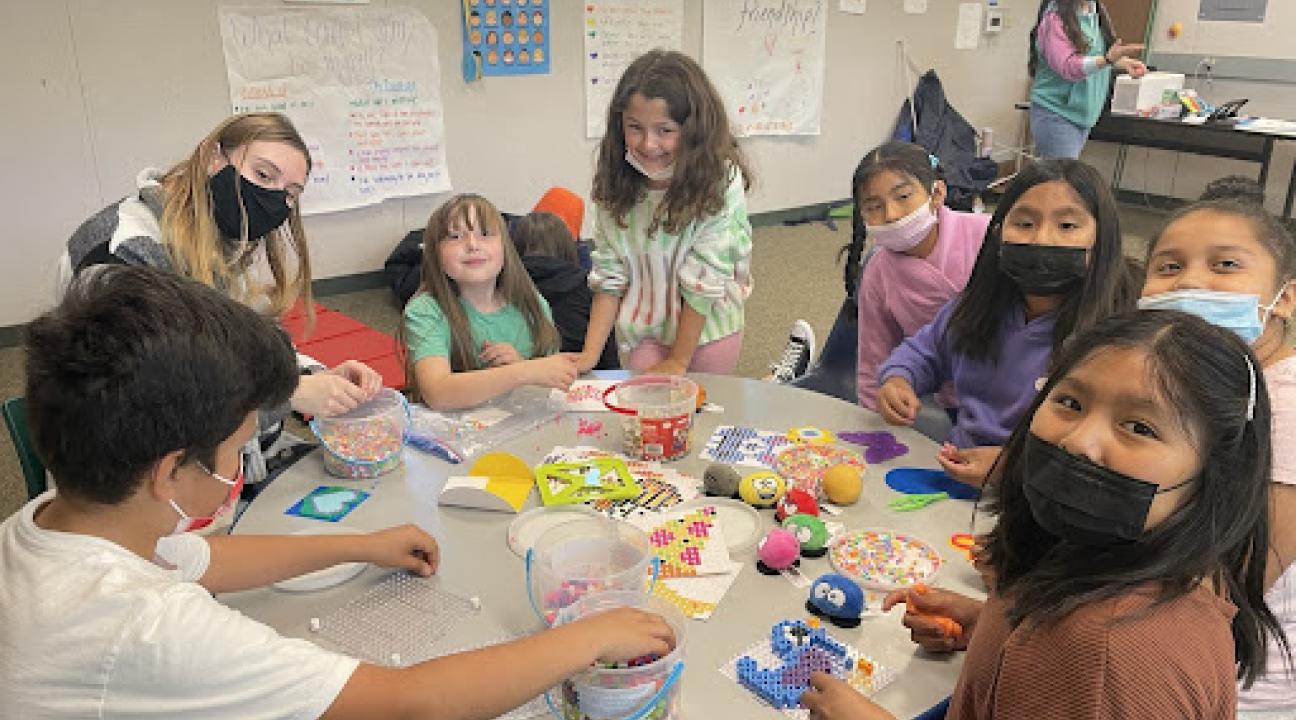 Students in Service-Learning class