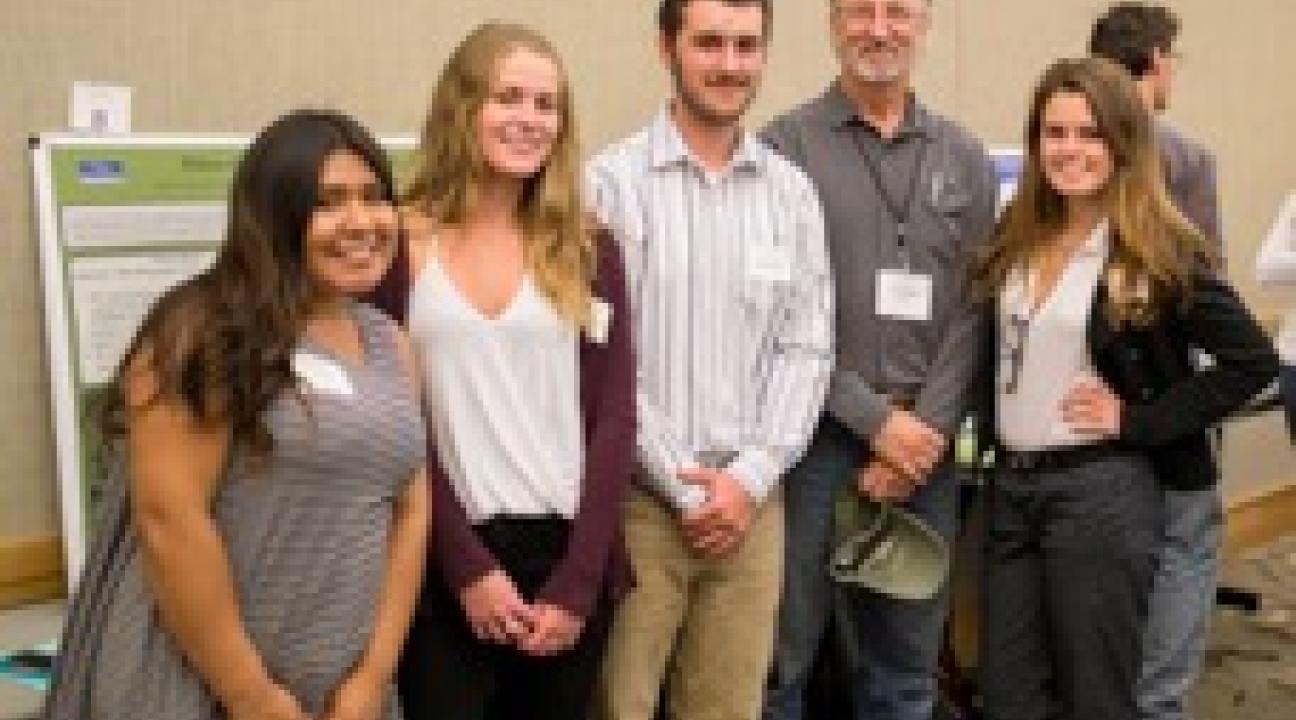 A group of Watershed students collaborated with Jeff Wilcox of Sonoma Mountain Ranch on a project that investigated the effects of cattle grazing on biodiversity. They presented their results during a poster session at the SSU Science Symposium in May.