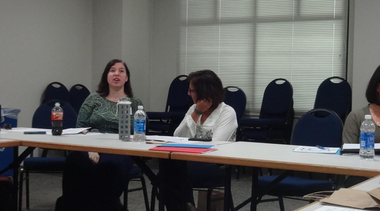 Faculty from SSU and the College of Marin introducing themselves