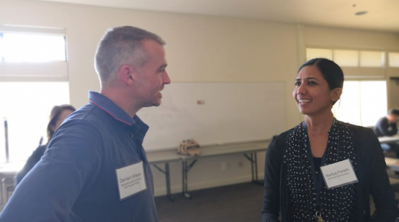 SSU professors checking in during workshop