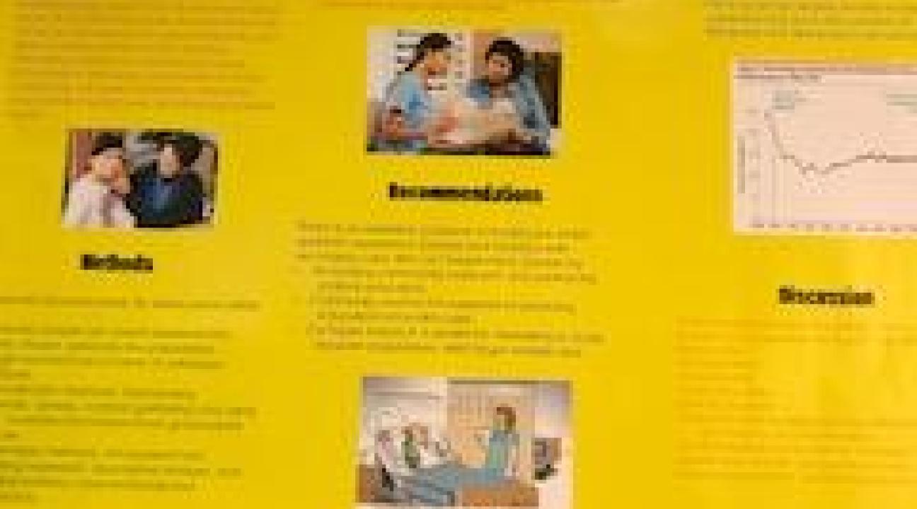 Presentation board on increasing access to healthcare