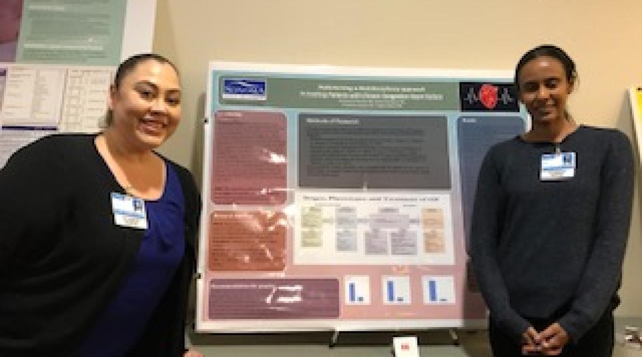 Nurses Deysi Mendoza & Tina Alcazar presenting