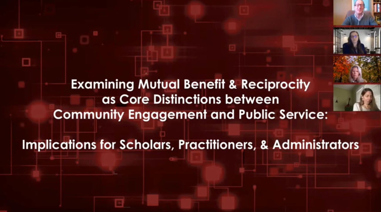 Webinar: Examining Mutual Benefit & Reciprocity