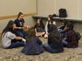 UNIV 150B in group reflection after Shadow Day