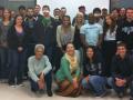 Dr. Liz Thach and a group of service learning students