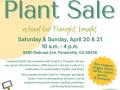 Plant sale flyer for Food for Though Food Bank
