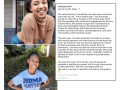 Joy Ayodele (top left), Alexandria Anderson (bottom left), and Joy Ayodele’s Instagram Post