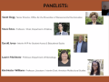 Speakers for the “Gender, Race, & The History of Voting in America” webinar event.