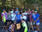 The SSU women's ultimate frisbee team, D'vine, after Sonoma Serves.
