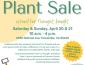 Plant sale flyer for Food for Though Food Bank