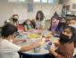 SSU students help the children of Geyserville Elementary with their arts and crafts.