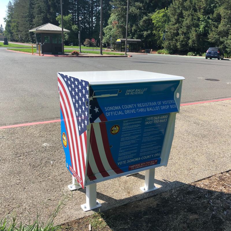 On campus ballot box