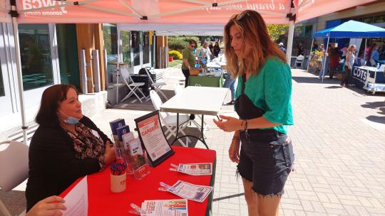 Service and Internship Fair booth