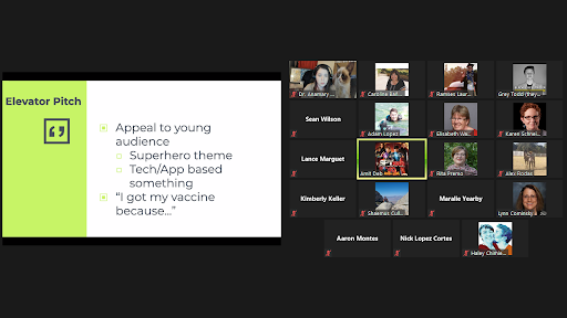 Screenshot Zoom Meeting on Vaccines 1