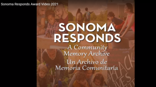 Slide from Sonoma Responds: A Community Memory Archive