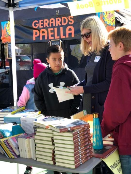 In collaboration with a Sonoma State Grad service-learning class and the City of Santa Rosa, books were distributed for free for the Santa Rosa youth during the event January 20, 2018