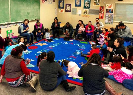 Our Pasitos playgroup gives parents and their children quality time to learn together!