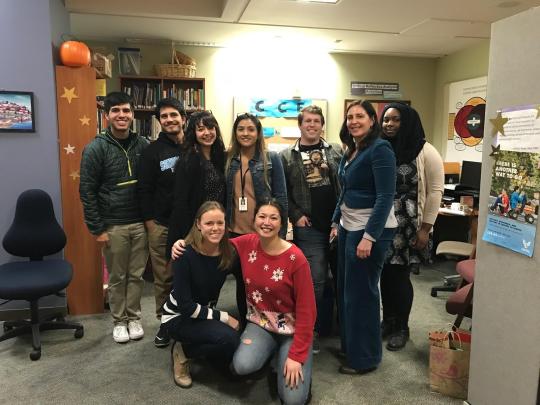 cce group picture with VISTAs, staff, and student assistants