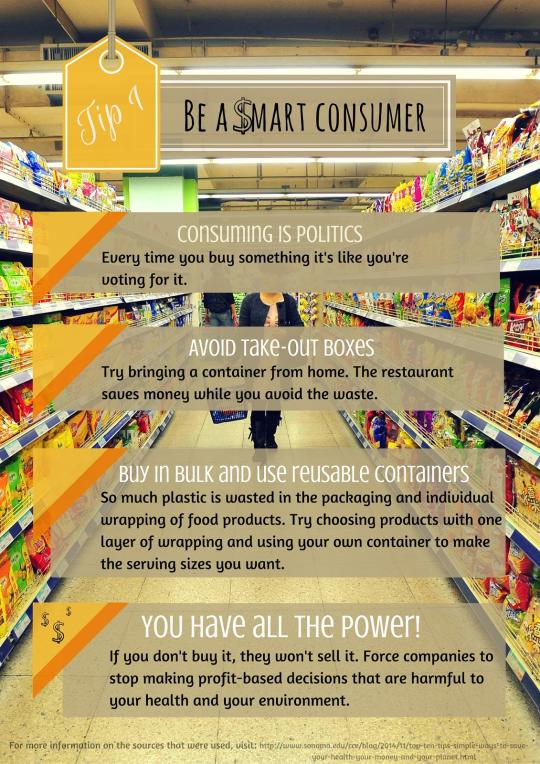 Tip 1: Tips for being a smart consumer 