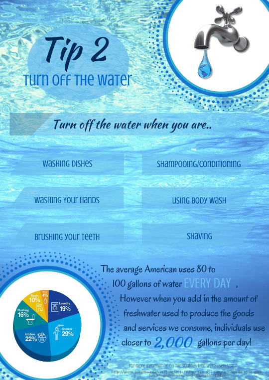 Tip 2: Water saving tips