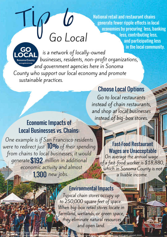 Tip 6: Tips about buying locally