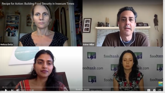 Zoom Meeting: Food security during Covid