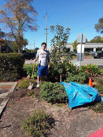 Student Volunteer at Community Garden