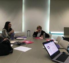 Workshop attendees thinking about how to have more authentic reflection.  