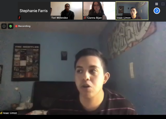 Screenshot of speaker Izaac Limon