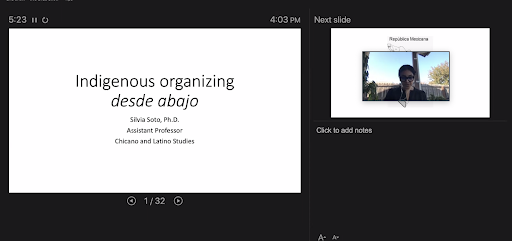 Slide: Indigenous Organizing 1