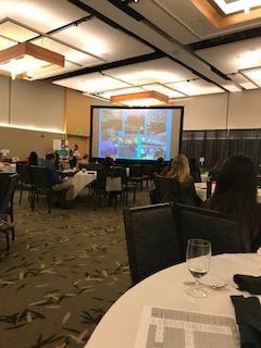 One of the many presentations at the Latino Health Forum