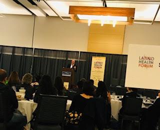Brian Farragher of the Hanna Boys Center presenting at Latino Health Forum
