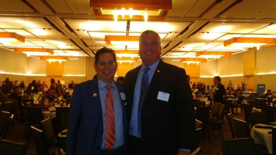 David Rabbitt, Supervisor for the 2nd District for Sonoma County and Santa Rosa Junior College president Dr. Frank Chong.