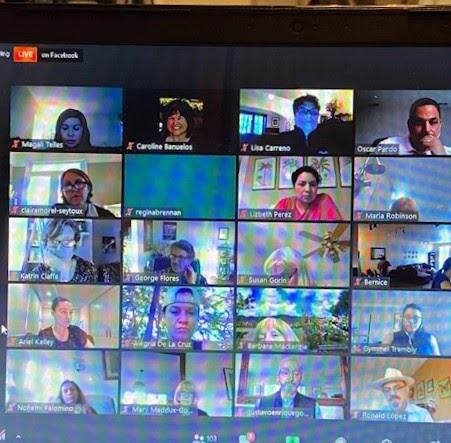 Screenshot of Covid-era Zoom Meeting