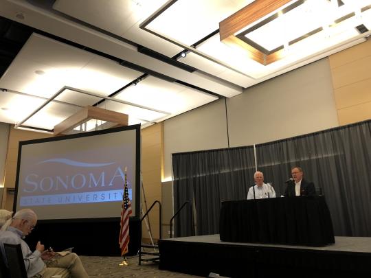 Mike Thompson and David McCuan at SSU