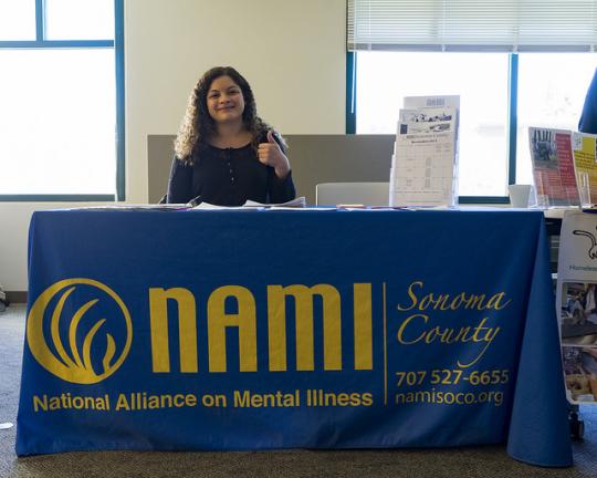 NAMI Sonoma tabling at the fair