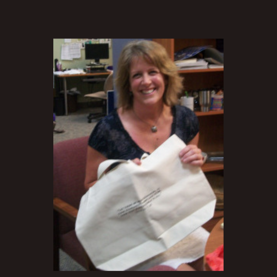 Community Partner reflections by Carolyn Warren, with black frame