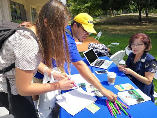 Service and Internship Fair booth