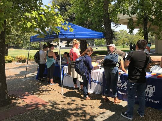 Organizations tabling at the fair