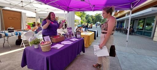 Catholic Charities table at Service & Internship Fair