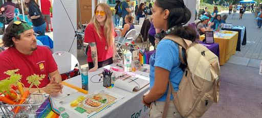 Food for Thought table at Service & Internship Fair