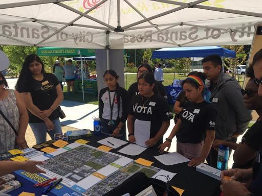 Tabling by City of Santa Rosa, focusing on annexation of Roseland