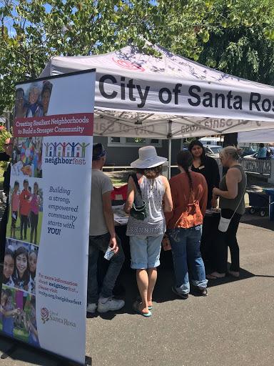 Tabling event in Santa Rosa: creating resiliant neighborhoods
