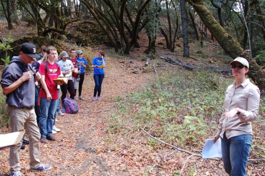 Science 120 students at Fairfield Osborn Preserve.