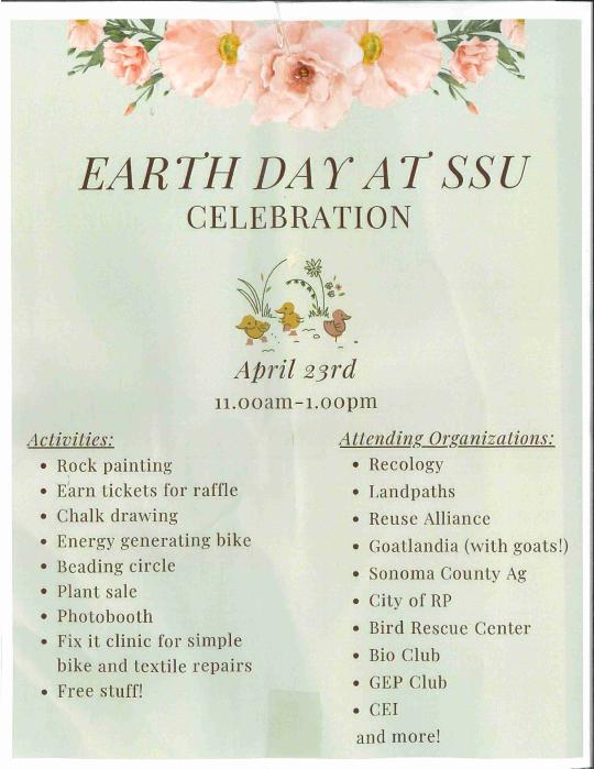 Sustainability Club flyer