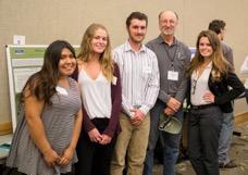 A group of Watershed students collaborated with Jeff Wilcox of Sonoma Mountain Ranch on a project that investigated the effects of cattle grazing on biodiversity. They presented their results during a poster session at the SSU Science Symposium in May.