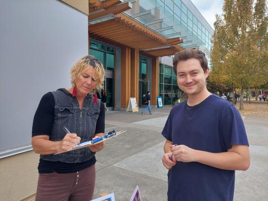 Community partner and student