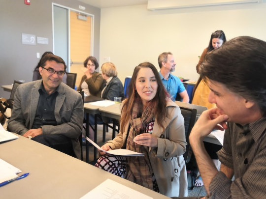 Faculty engaging during seminar/webinar