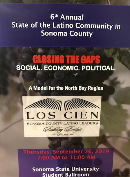 Flyer for Los Cien event: 6th annual state of the Latino community